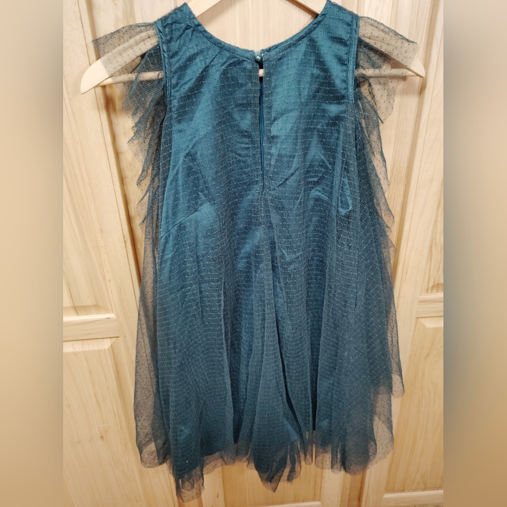 Dressy Lace Romper Shorts Jumpsuit Boho Size Small L'Tiste By Amy Peacock Blue S